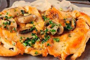 Оригинальное блюдо из доступных ингредиентов – курица с шампиньонами в духовке Рецепт запеченной курицы с грибами